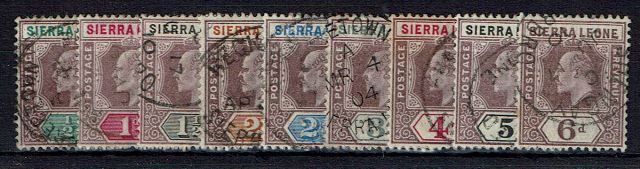 Image of Sierra Leone SG 73/81 FU British Commonwealth Stamp